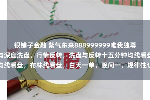 银铺子金融 紫气东来888999999唯我独尊，趋势方向的判定，洗盘与深度洗盘，行情反转，洗盘与反转十五分钟均线看盘，布林线看盘，白天一单，晚间一，规律性认识，吉富投资咨询